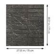 thumbnail image 3 of OULII Waterproof Wall Decal Removable Foam Brick Pattern 1Set, 3 of 4