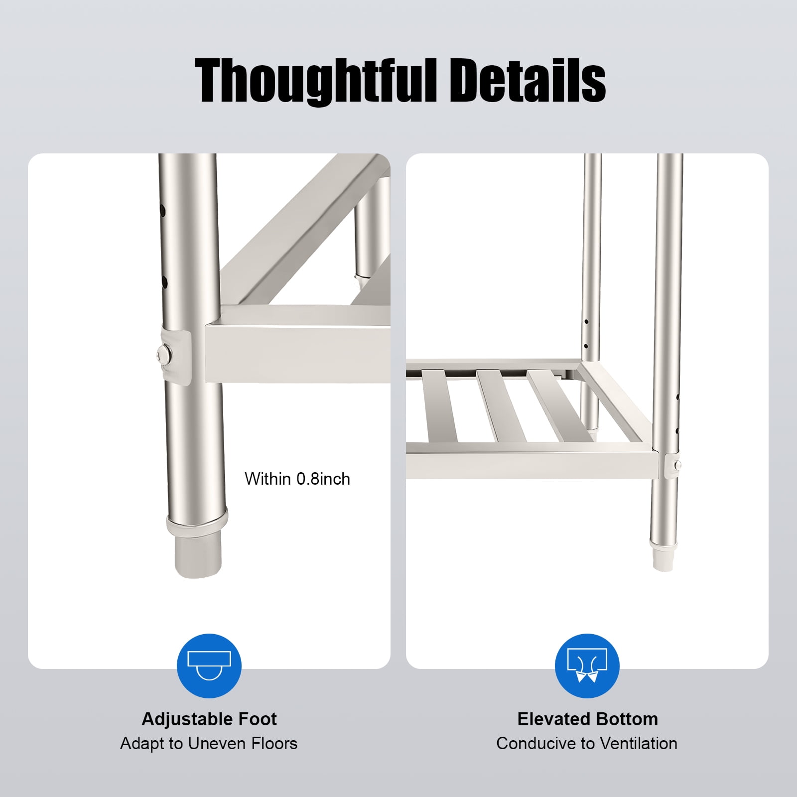 YIYIBUYS 91x59x87cm Free Standing Utility Sink Stainless Steel Restaurant Kitchen Sink Commercial Laundry Sink with Faucet