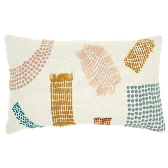 12 x 20 in. Multi Color Patterned Lumbar Pillow