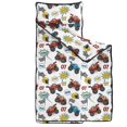 thumbnail image 2 of Monster Cartoon Truck White Pattern Teens Toddler Nap Mat with Pillow, Sleeping Mat Bag for Preschool Daycare 51"x22", 2 of 6
