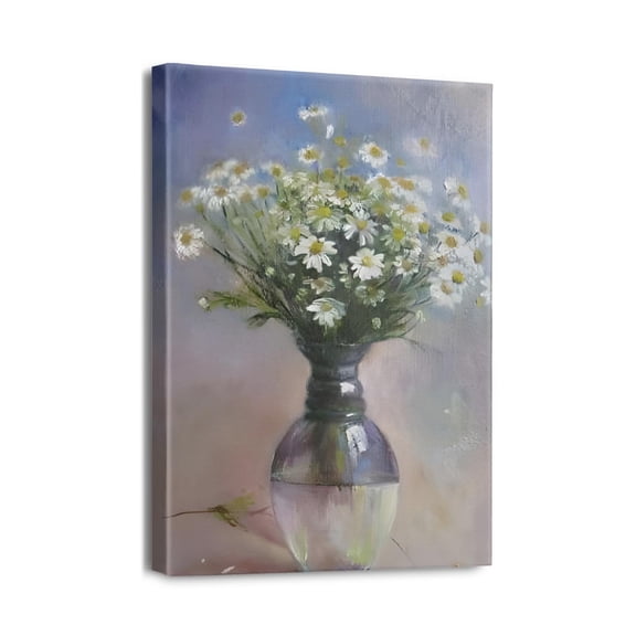 Elegant Art Floral Wall Décor for Bathroom – Transforms any Bedroom or Kitchen, Size 12x16.