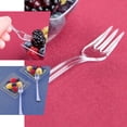thumbnail image 5 of Efavormart 36 Pack - 4" Mini Silver Heavy Duty Plastic Forks, Dessert Fork, Plastic Utensils for Wedding, Birthday, Upscale Occasions, Special Events, Hotels, Restaurants, Family Gatherings, BBQs, 5 of 11