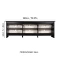 thumbnail image 3 of Mueble Mesa Para Tv Rack Madesa 6 Espacios Hasta 80 Negro 02, 3 of 8