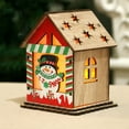 thumbnail image 2 of Decoración de cabina ooden mini casa de Navidad delicada no tóxica para decoración de mesa sala de estar hogar decoración de Navidad ANGGREK Otros, 2 of 8