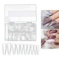 thumbnail image 3 of Uñas postizas 500 piezas de uñas de extensión es shamjiam  Uñas postizas transparentes, 3 of 8