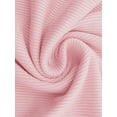 thumbnail image 5 of INSPIRE CHIC Women Maternity Dress Rib Bodycon Midi Short Sleeve Side Stretchy Ruched Pregnancy 1 Piece Photoshoot Babyshower Small Pink, 5 of 6