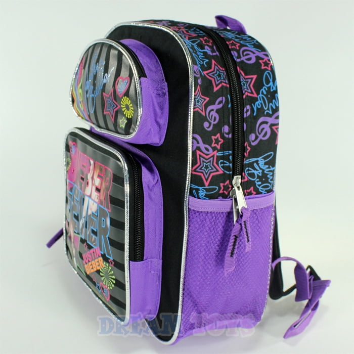 12" Justin Bieber Fever True Belieber Small Toddler Backpack - Book Bag Girls