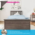 thumbnail image 2 of Max & Lily Twin Bed Frame with Headboard, Solid Wood Platform Bed for Kids, Clay, 2 of 11