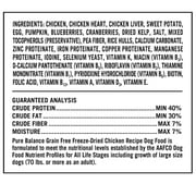 Pure Balance Wild & Free Freeze-Dried Dog Food, Chicken Recipe, 16 oz