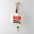 thumbnail image 5 of CafePress - No War In Ukraine Tote Bag - Unisex Canvas Tote Bag, Beige, 1-Piece, 5 of 7