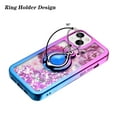 thumbnail image 4 of For Apple iPhone 13 6.1 inch Sparkling Glitter Liquid Floating Hearts Stars Magnetic Ring Stand Case Cover Pink/Blue, 4 of 5