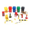 thumbnail image 2 of HILABEE Mini Panneaux de Signalisation Jouets Modèle Scène pour Décoration de Bureau 1/36 Panneaux de Rue 17 Pcs, 2 of 9