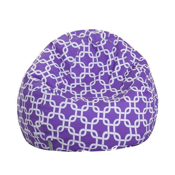 Majestic Home Goods Decorative Purple Links Small Classic Bean Bag