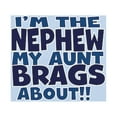 thumbnail image 2 of CafePress - Im The Nephew My Aunt Brags About Body Suit - Baby Light Bodysuit, Size Newborn - 24 Months, 2 of 4