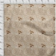 thumbnail image 3 of oneOone Cotton Flex Light Beige Fabric Leopard Animal Skin Quilting Supplies Print Sewing Fabric By The Yard 40 Inch Wide, 3 of 4