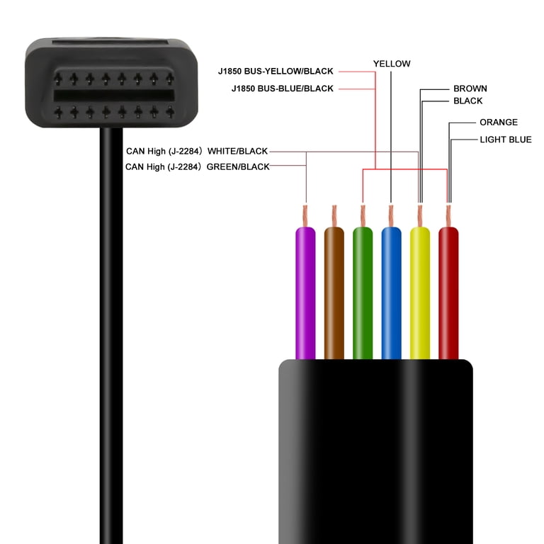 6-Pin To OBD2 Cable Adapter For BRP Motorcycles & ATVs - Diagnostic Tool Compatible With CAN Buses