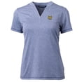 thumbnail image 2 of Women's Cutter & Buck Heather Blue Quinnipiac Bobcats Forge Blade V-Neck Top, 2 of 3