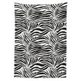 thumbnail image 3 of Ambesonne Black White Tablecloth Rectangular Table Cover, Wild Zebra Lines, 60"x90", Black White, 3 of 4