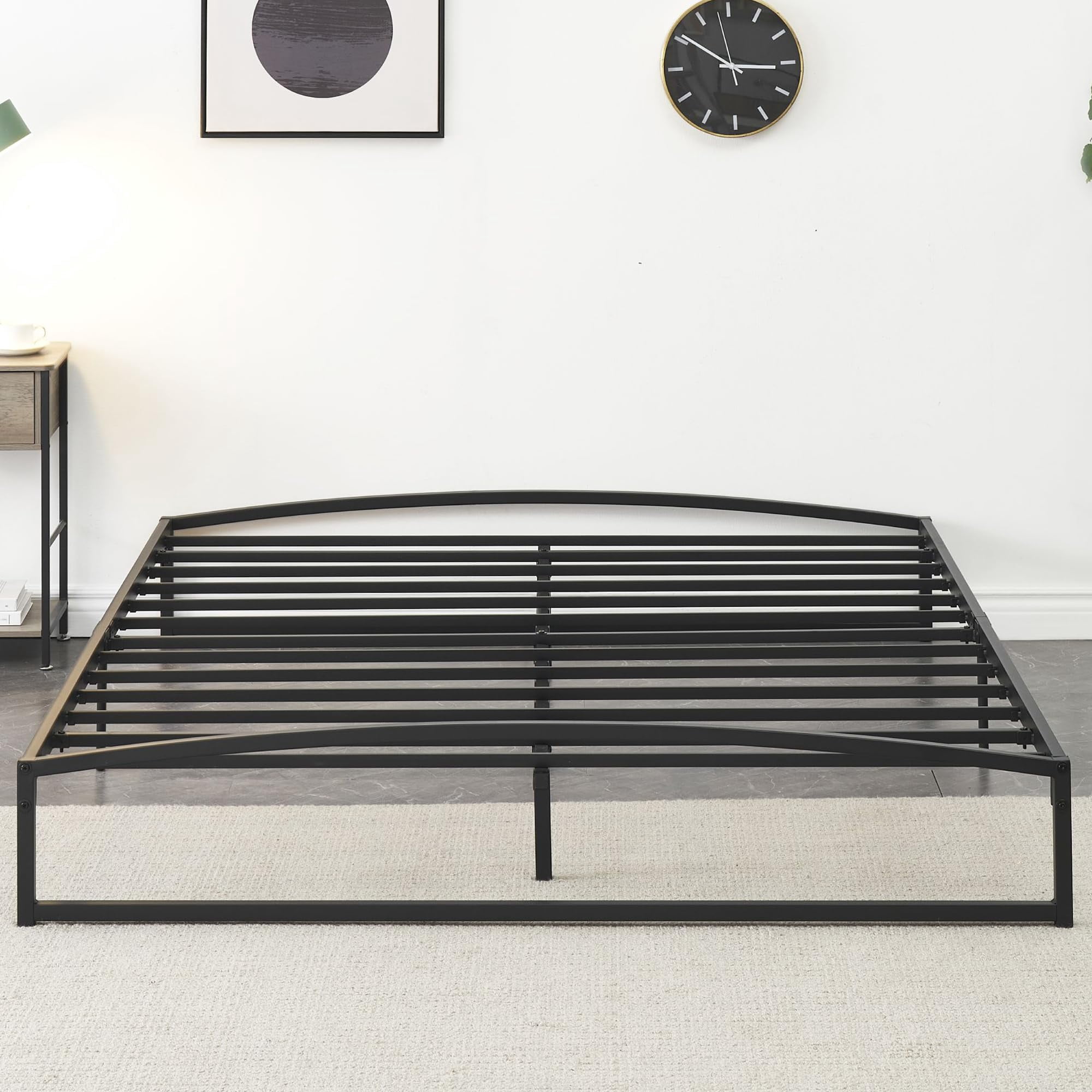 Ataucjin Low Bed Frame Full Size Heavy Duty Metal Twin Bed Frame Queen Size Platform Bed Frame King Bed Frame Mattress Foundation With Steel Slat Support No Box Spring Needed