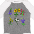 thumbnail image 4 of Inktastic Group of Beautiful Wildflowers Boys or Girls Long Sleeve Baby Bodysuit, 4 of 5