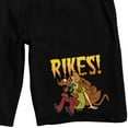 thumbnail image 2 of Scooby Doo Rikes! Men's Black Lounge Shorts-Small, 2 of 5