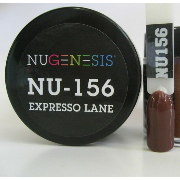 NUGENESIS Nail Color Dip Dipping Powder 1.5oz/jar - NU156 Expresso Lane