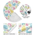 thumbnail image 2 of FMSHPON Easter Eggs BunniesFlowers Xmas Christmas Tree Skirt Stand Mat for Holiday Party Decoration Indoor Outdoor 48 inches, 2 of 6