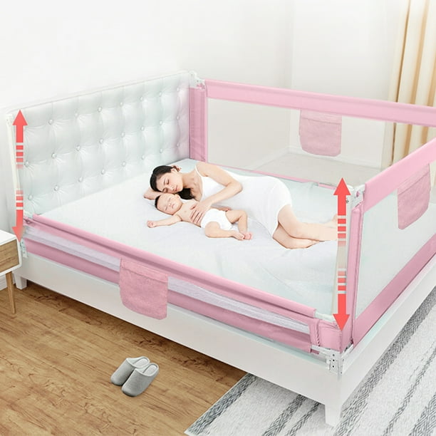 1Pcs Bed Rails for Toddlers 60''70''80''(L) Height Adjustable Baby