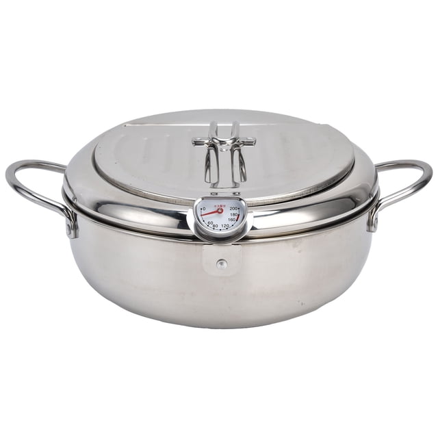 Friteuse Mini en Acier Inoxydable à Température Contrôlable avec