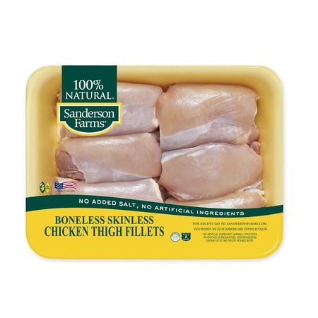 Sanderson Farms Fresh Boneless Skinless Chicken Thighs, 1.4-2.2 lb