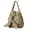 Khaki, variant on Trendy Nylon Crossbody Bucket Bag Large Capacity Bowknot Drawstring Backpack