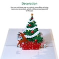 thumbnail image 4 of Tarjeta tridimensional de alce de árbol de Navidad Tarjeta de felicitación de ciervo de árbol de Navidad emergente Tarjeta de deseo de ciervo de árbol de Navidad plegada sonducket EL010833-00, 4 of 5