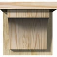 thumbnail image 2 of 8"W x 8"D x 8"H Huntington Rough Sawn Corbel w/Backplate, Douglas Fir, 2 of 9