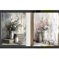 thumbnail image 5 of 2Pcs Farmhouse Daisy Wall Art Framed Country Daisy Canvas Prints Vintage Farmhouse Flowers Pictures for Bathroom Bedroom Living Room Home Decor, 5 of 7