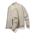 thumbnail image 6 of Fgnfyis Jackets for Men Fashion Flight Jacket Casual Baseball Coat Autumn Stylish Outerwear for Young Adults Stand Collar Mens Winter Coat White XXXXL, 6 of 7