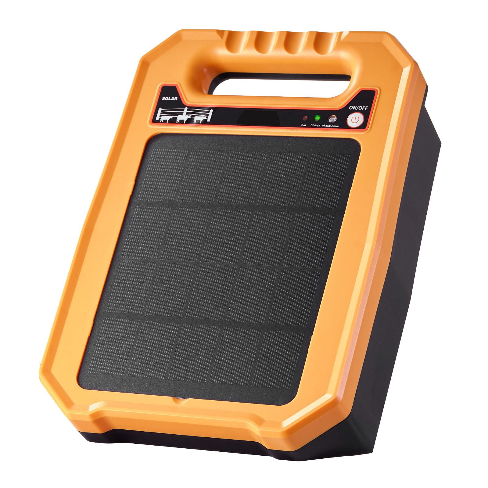 Solar Fence Charger 8kV 0.3J with 10W Solar Panel 10400mAh Battery for Livestock Wildlife Protection