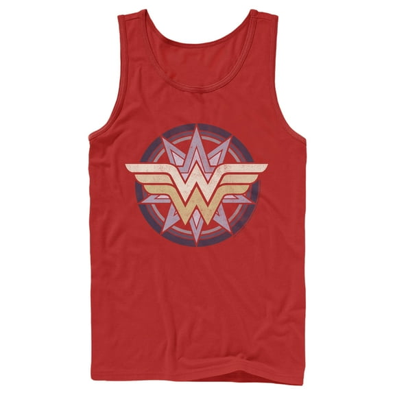 Men's Justice League Symbol  Tank Top Red Large