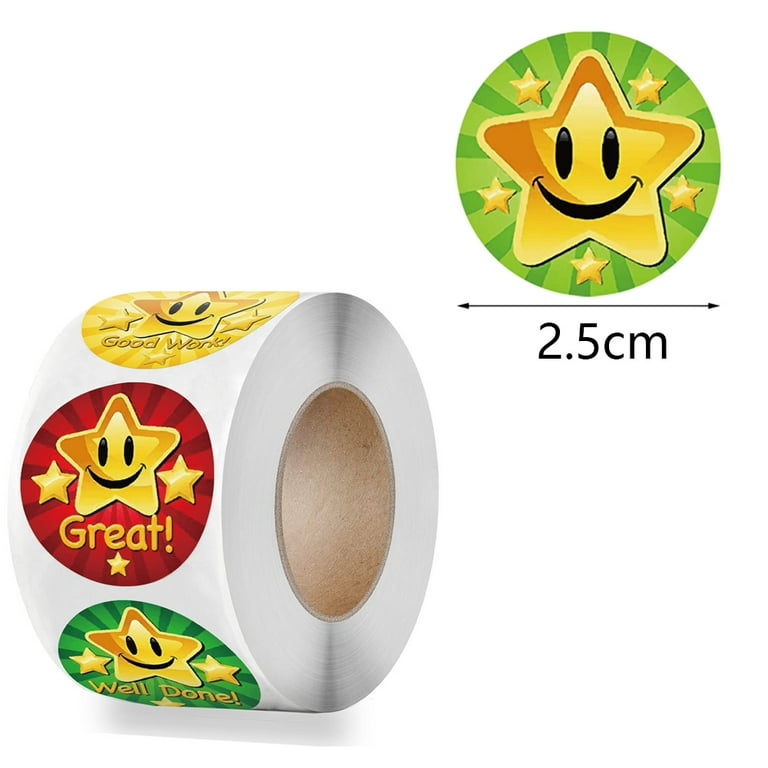  6048 Pieces Small Stickers for Kids Reward Chart Mini Reward  Stickers for Teachers and Kids Incentive Chart Stickers Bundle Happy Smile  Face Star Stickers for Reward Behavior Chart (Vivid Style) 