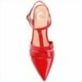 thumbnail image 5 of Journee Womens Jazlynn Buckle Kitten Heel Pointed Toe Pumps, Widths Available, 5 of 10