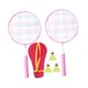thumbnail image 3 of Juego de bádminton y tenis para niños, raquetas de tenis con bolsa de transporte, raqueta de bádminton, raqueta de tenis para juegos de parque al aire Rosa, 3 of 8