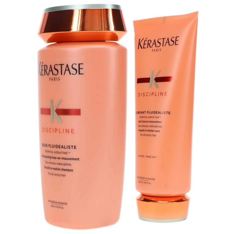 Kérastase ディシプリン シャンプー＆コンディショナーセット Kérastase, Shampoo & Conditioner Set, 8.5oz & 6.8oz, For Unruly