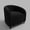 Black, variant on Accent Chair Club Chair Cozy Armrest Upholstered Velvet Barrel Chair with Solid Legs for Living Room Bedroom Study Waiting Room(Black)