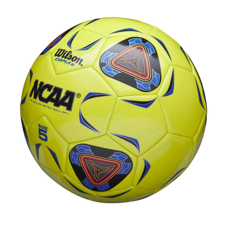 Wilson NCAA Copia II Soccer Ball - Official Size 5, Optic Yellow