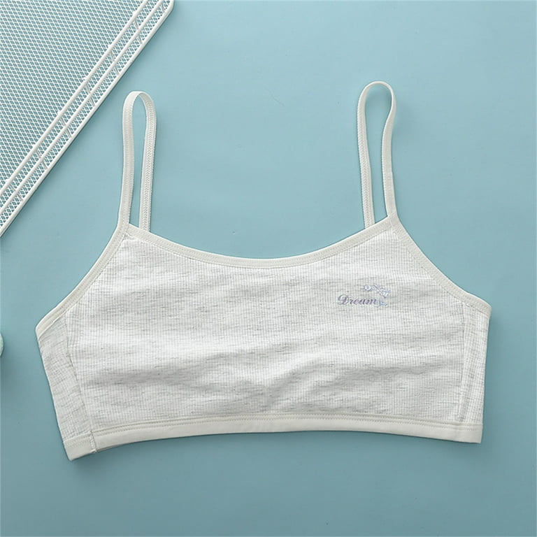 niuredltd teen girls seamless training bras sports bras spaghetti strap  sports bra for 10 to 12 years size one size
