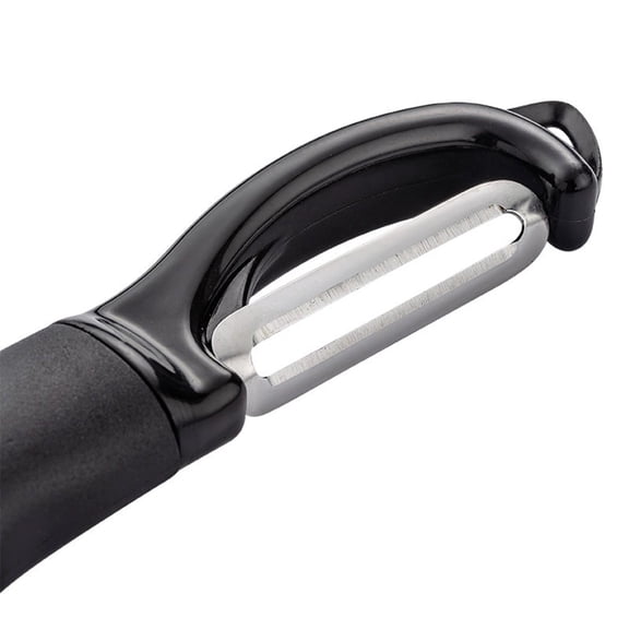 Vegetable Peeler Soft Grip Handle Stainless Kitchen Potato Carrot Prep Black
