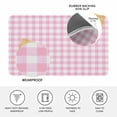 thumbnail image 3 of Pink Door Mat Indoor Outdoor, Country French Rustic Buffalo Plaid Modern Art Non Slip Welcome Mat with Rubber Backing, Absorbent Fabric Front Door Mats Entryway Rug for Home Patio Entrance 16"x24", 3 of 9
