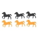 thumbnail image 5 of 4 bolsas de decoraciones de confeti de caballo, confeti con purpurina para fiesta de caballos de colores mezclados en negro y naranja, para fiesta infantil, 5 of 12