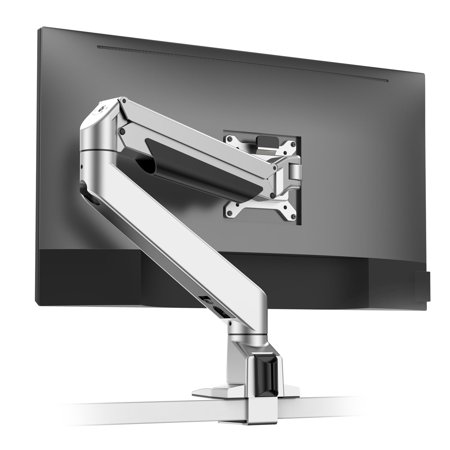 Desky Heavy Duty Single Monitor Arm (24Lbs+) – Silver Desky Heavy Duty Single Monitor Arm (24Lbs+) – Silver