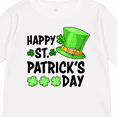 thumbnail image 4 of Inktastic Happy St. Patrick's Day Green Hat and Clovers Boys or Girls Long Sleeve Toddler T-Shirt, 4 of 5