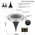 thumbnail image 6 of 8 PACK Solar In Ground Lights Outdoor Buried Lamp Disk 8 LED Lawn Pathway Garden, 6 of 12